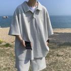 Elbow-sleeve Polo Shirt / Shorts / Set
