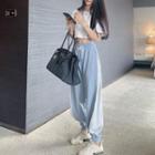 Short-sleeve T-shirt / Two Tone Harem Pants