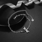 Simple And Fashion Dragonfly Anklet Silver - One Size