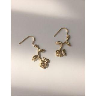 Rose Drop Earrings / Ear-clip