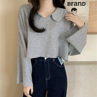 Plain Long-sleeve Top - 4 Colors