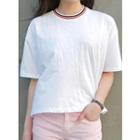 Crew-neck Cropped T-shirt