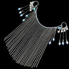 Beaded Face Veil / Earring / Set