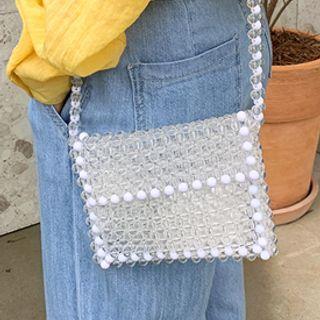 Transparent Bead Shoulder Bag One Size