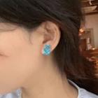 Bear Faux Crystal Earring 1 Pair - Earring - Blue - One Size