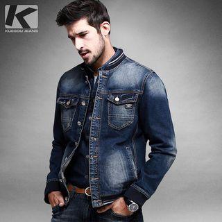 Denim Baseball Jacket
