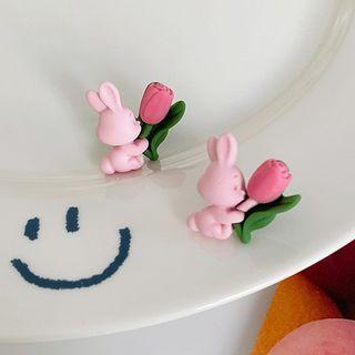 Rabbit Tulip Acrylic Earring
