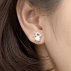 925 Sterling Silver Mouse Earring