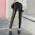 Lace Inset Skinny Pants
