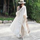 Long Linen Blend Light Jacket