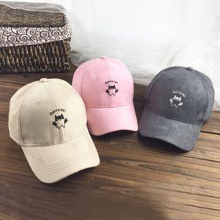 Couple Matching Faux Suede Cartoon Cap