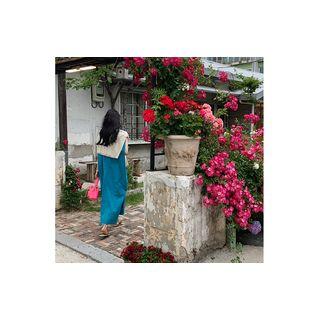 Sleeveless Maxi Dress Turquoise - One Size