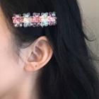 Bear Hair Clip 1059a - Pink & White - One Size