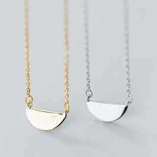 Half Moon 925 Sterling Silver Necklace