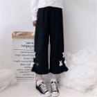 Lace Up Wide-leg Pants