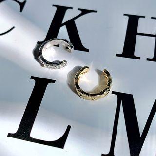 Metal Ear Cuff 1 Pair - Gold & Silver - One Size