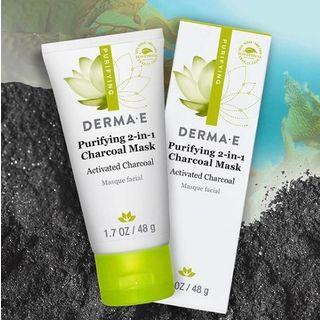 Derma E - Purifying 2-in-1 Charcoal Mask, 1.7oz 1.7oz / 48g