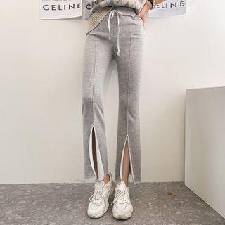 Slashed Boot-cut Sweatpants