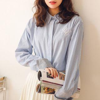 Striped Shirt Light Blue - One Size