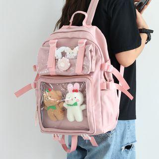 Set: Pvc Panel Backpack + Dolls