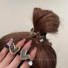 Heart Mohair Hair Tie