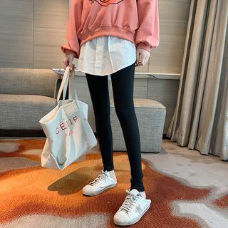 Skirt Insert Leggings Black - One Size
