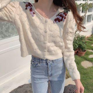 Floral Cropped Cardigan