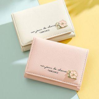 Lettering Trifold Short Wallet