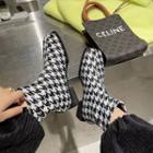 Houndstooth Short Boots