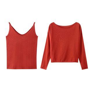 Set: Knit Camisole + Knit Top
