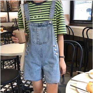 Denim Button Jumper Shorts