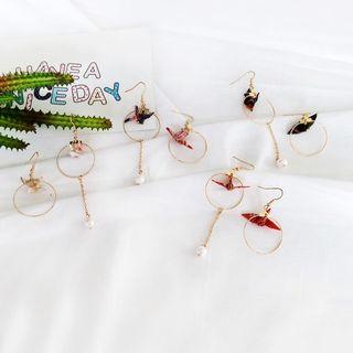Origami Crane Non-matching Earring