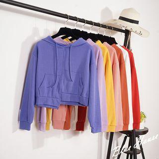 Cropped Asymmetric Hoodie