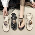Shell Embellishment Sandals