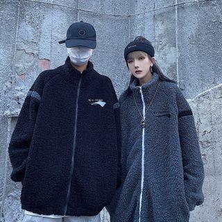 Couple Matching Stand-collar Zip Jacket