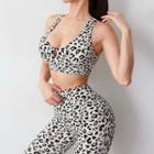 Sleeveless Leopard Yoga Top