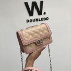 Quilted Faux Leather Crossbody Bag