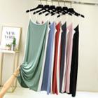 Spaghetti Strap Contrast Trim Midi Sleep Dress