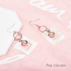 Square Metal Ball Earring