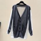 Paneled Light Cardigan