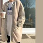 Reversible Dumble Zip Coat Beige - One Size