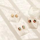 Color Block Square Earring