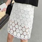 Crochet Lace Pencil Skirt