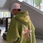 Loose-fit Sakura-print Hoodie