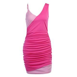 Color Block Mini Tank Dress