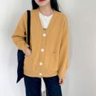 Oversized Pocketed Knit Cardigan