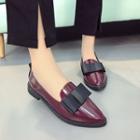 Pointed Bow Loafers