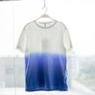 Gradient Print Short-sleeve Top