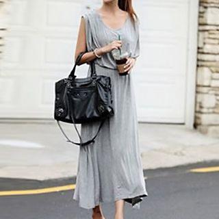 Sleeveless Open Back Maxi Dress