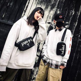 Lettering Oxford Fanny Pack Black - One Size